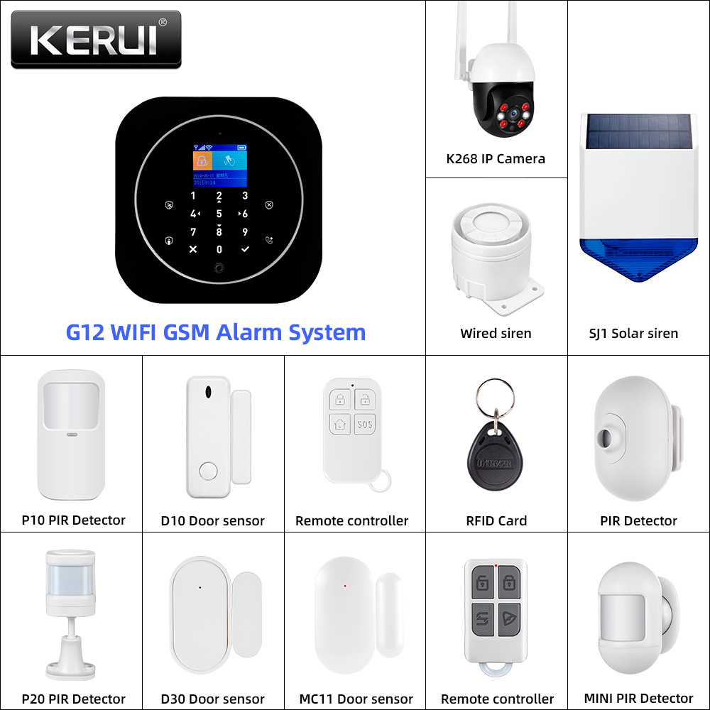 Home Automation System Diy - KERUI G12 2G Wi-Fi Беспроводная домашняя