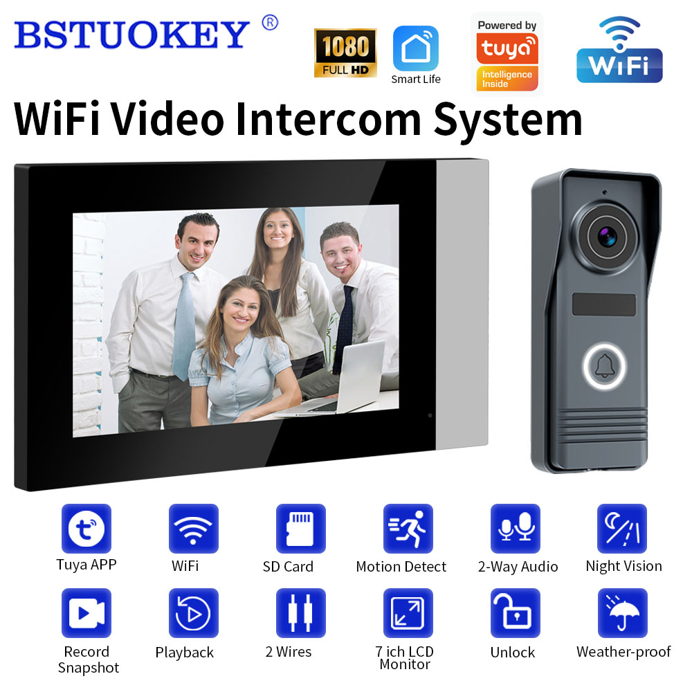 Smart Doorbell Wired - Двухпроводная Wi-Fi видеодомофонная система 1080P для
