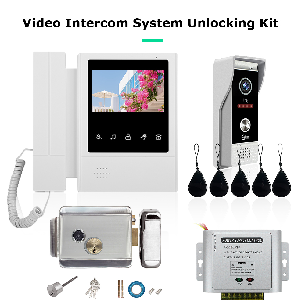 Smart Doorbell Wired - 4,3-дюймовая ЖК-видеодомофонная система для домашней поддержки,
