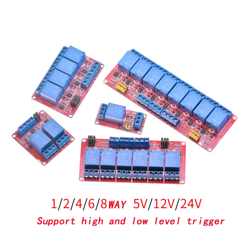 Relay 8 Channel Board - Плата релейного модуля 1 2 4