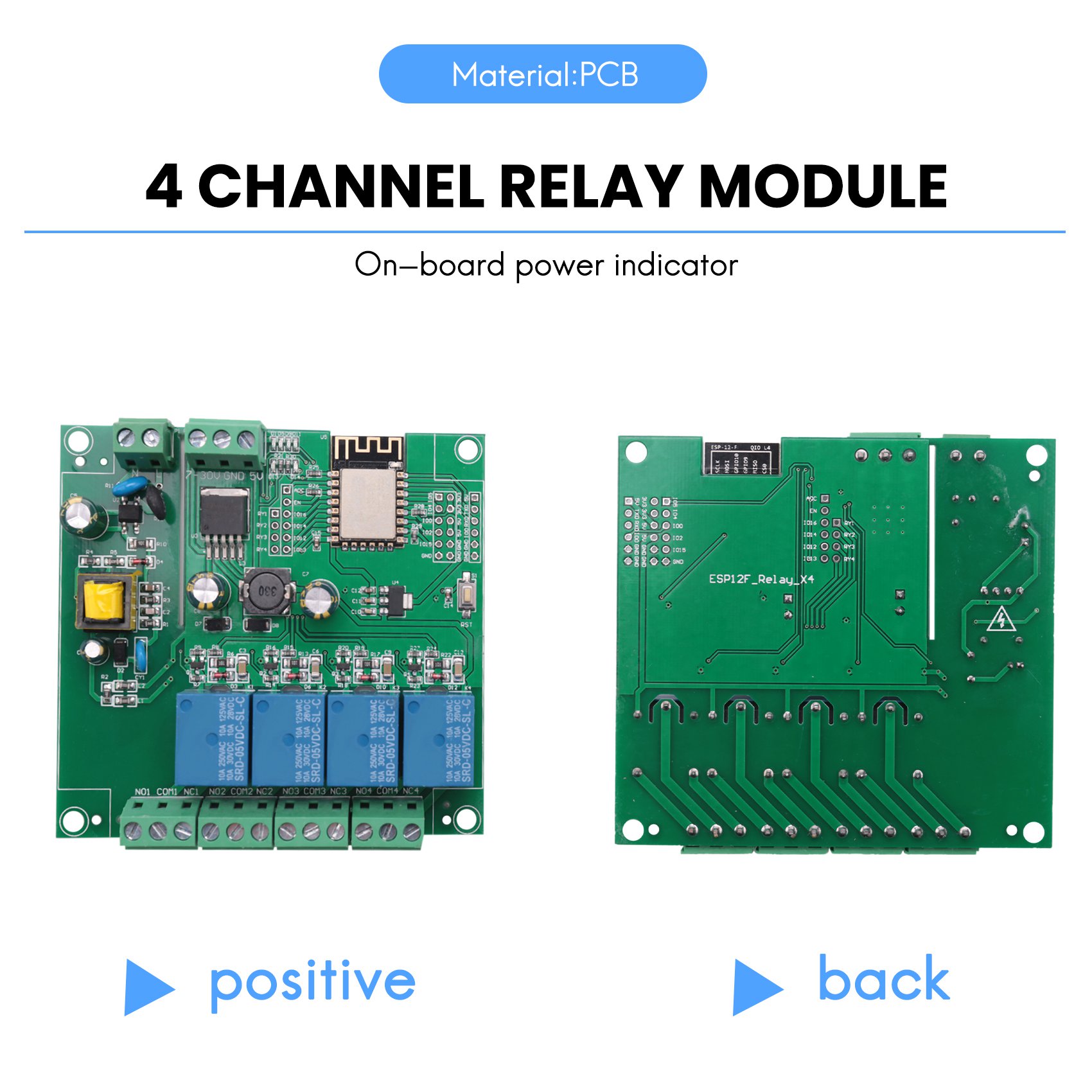 Relay 8 Channel Board - SCLS ESP8266 Беспроводной WIFI 4-канальный релейный