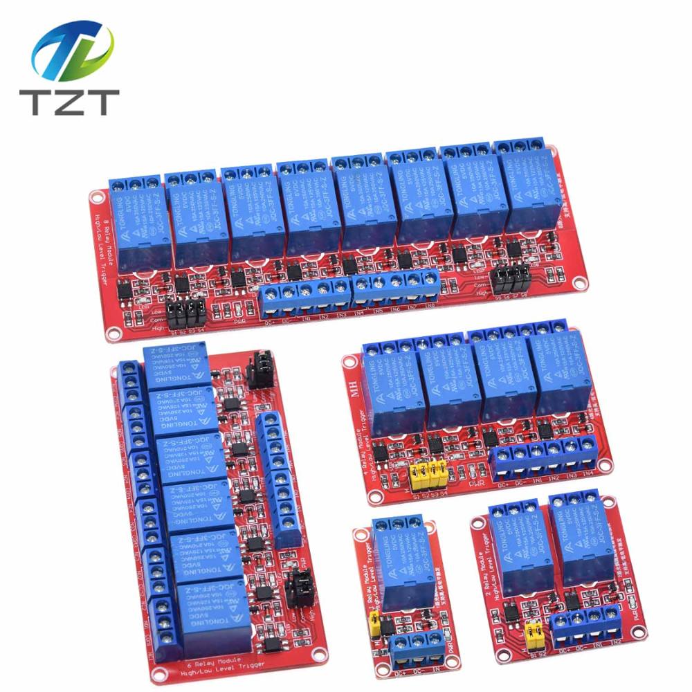 DIYTZT 1 шт. 1/2/4/8-канальный – обзор и цена Relay 8 Channel Board