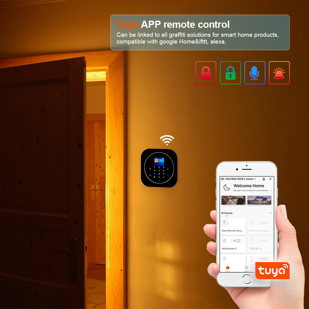 KERUI G12 2G Wi-Fi Беспроводна – обзор и цена Home Automation System Diy