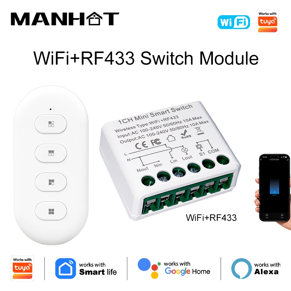 Умные выключатели света Tuya W – обзор и цена Diy Home Automation Controller