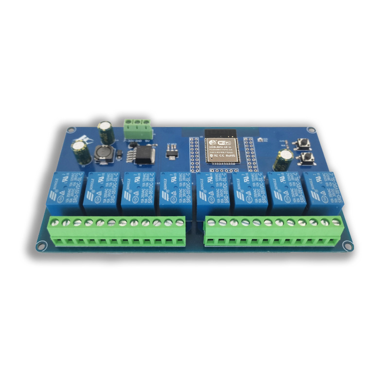 Плата разработки ESP32 DC5-30V – обзор и цена Relay 8 Channel Board