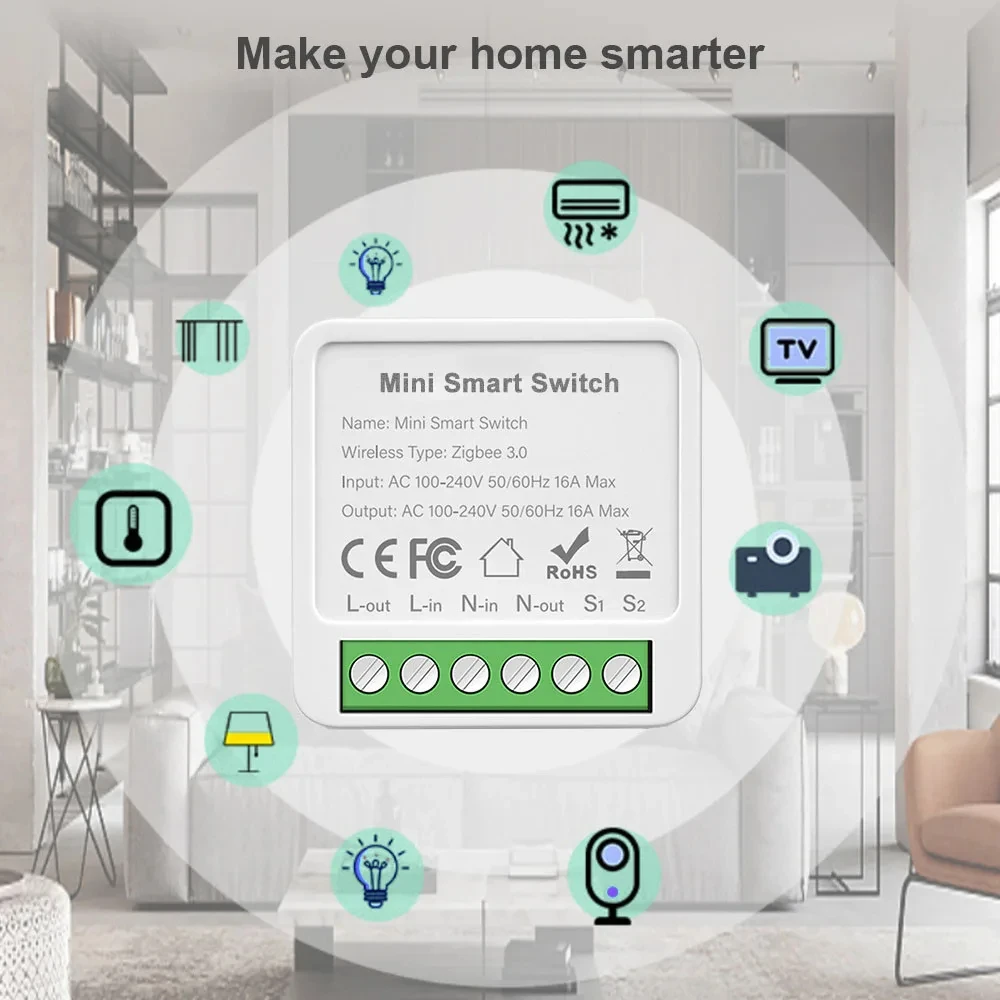 Миниатюрный Wi-Fi Zigbee3.0 Ум – обзор и цена Diy Home Automation Controller