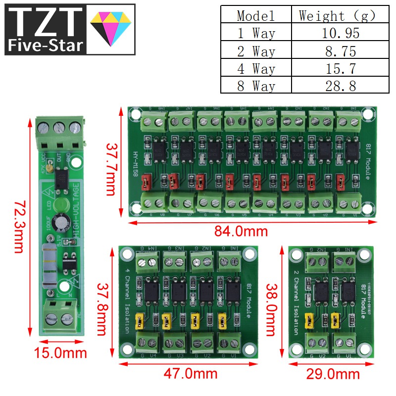 PC817 1 2 4 8-канальная изолир – обзор и цена Relay 8 Channel Board