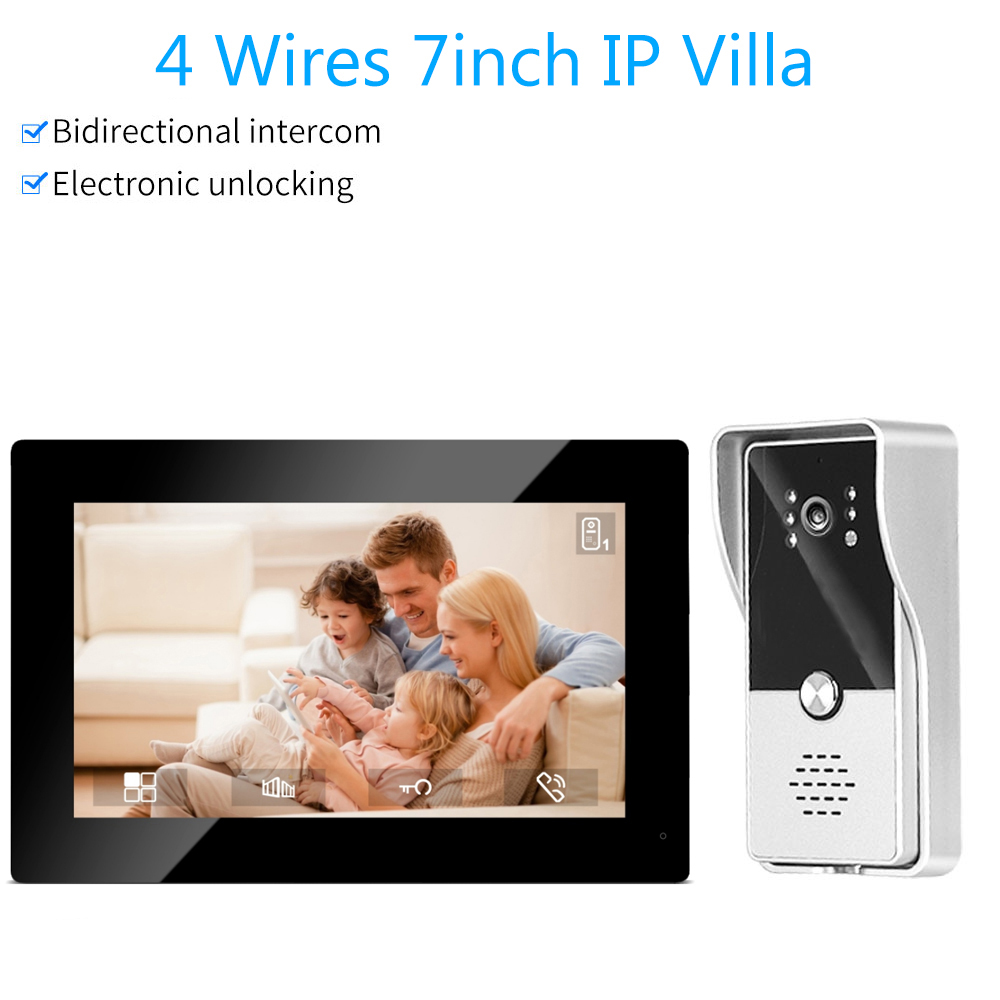 7-дюймовая цветная проводная с – обзор и цена Smart Doorbell Wired