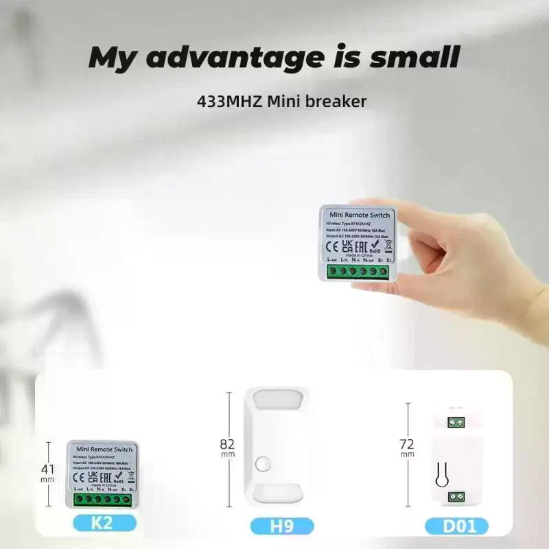 Умный мини-выключатель RF 433  – обзор и цена Diy Home Automation Controller