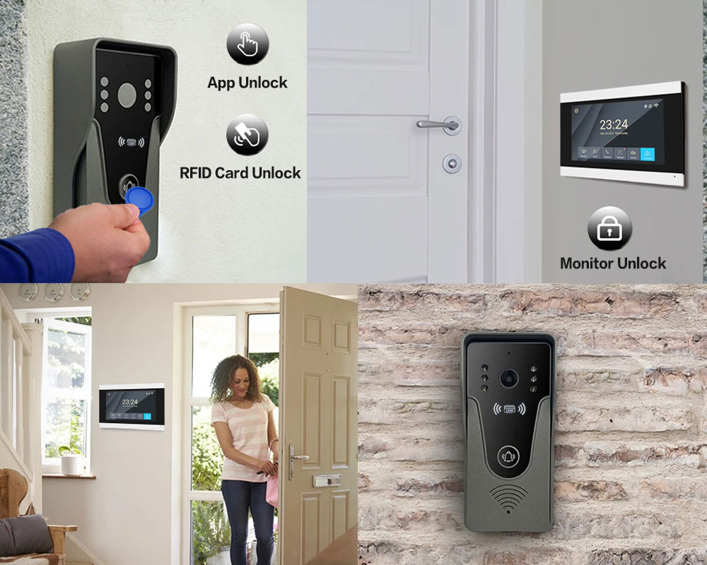 Tuya 1080P 7-дюймовый цветной  – обзор и цена Smart Doorbell Wired